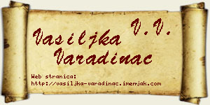 Vasiljka Varadinac vizit kartica